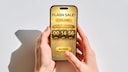 Eine Shopping-Countdown-Uhr