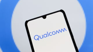 Smartphone mit Qualcomm-Logo