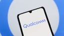 Smartphone mit Qualcomm-Logo