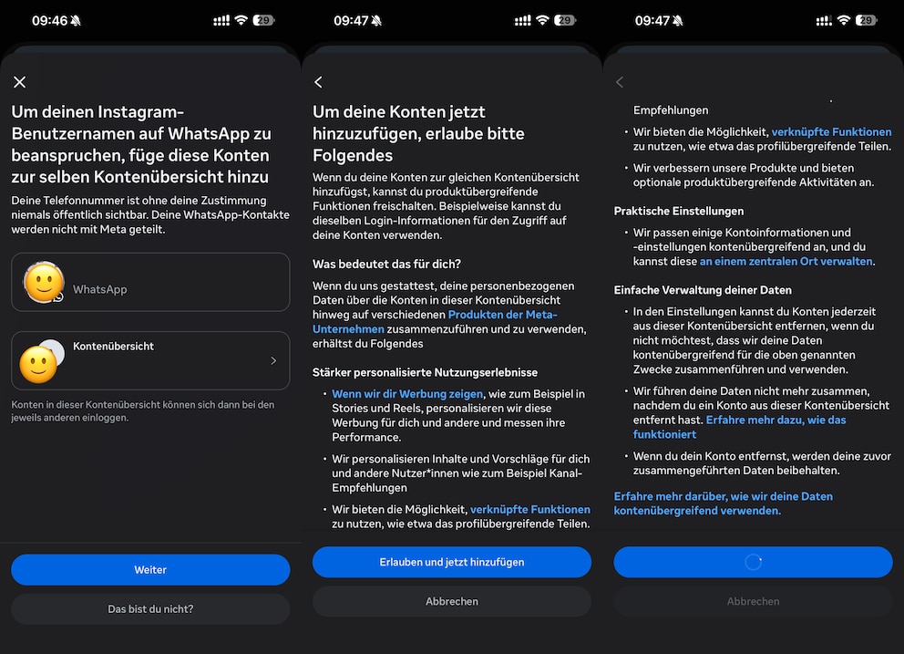 WhatsApp-Benutzername reservieren Schritt 5