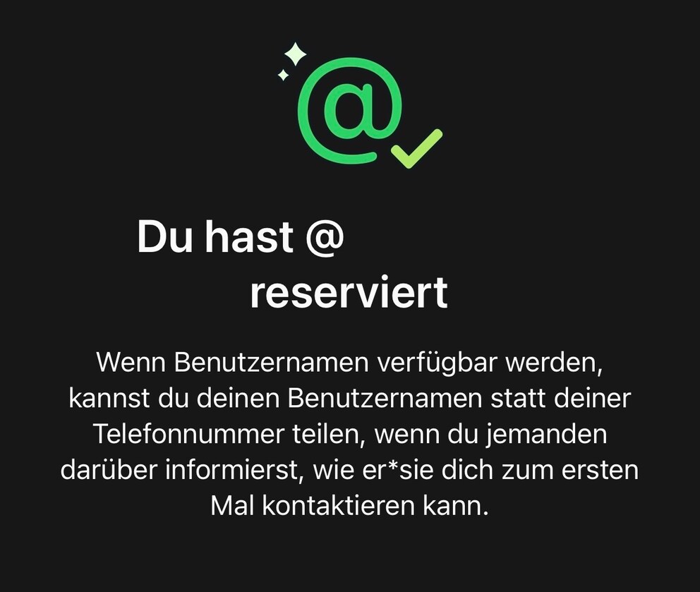 Reserve WhatsApp Username Step 6