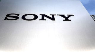 Sony-Logo vor einem Gebäude
