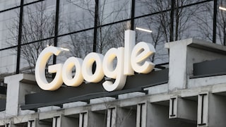 Google-Logo an Hauswand
