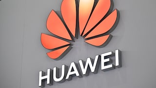 Huawei-Logo an Hauswand
