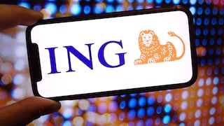 Smartphone mit ING-Logo