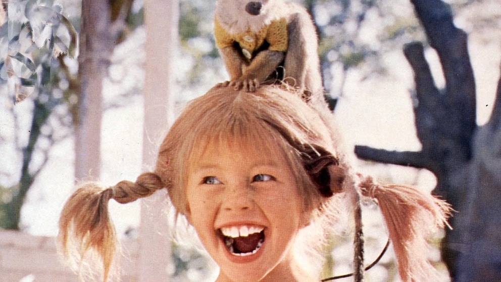 Szene aus „Pippi Langstrumpf“ mit Inger Nilsson