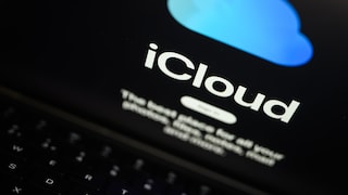 iCloud-Loginseite auf einem Laptop