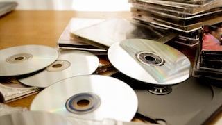 Mehrere CDs auf einem Haufen