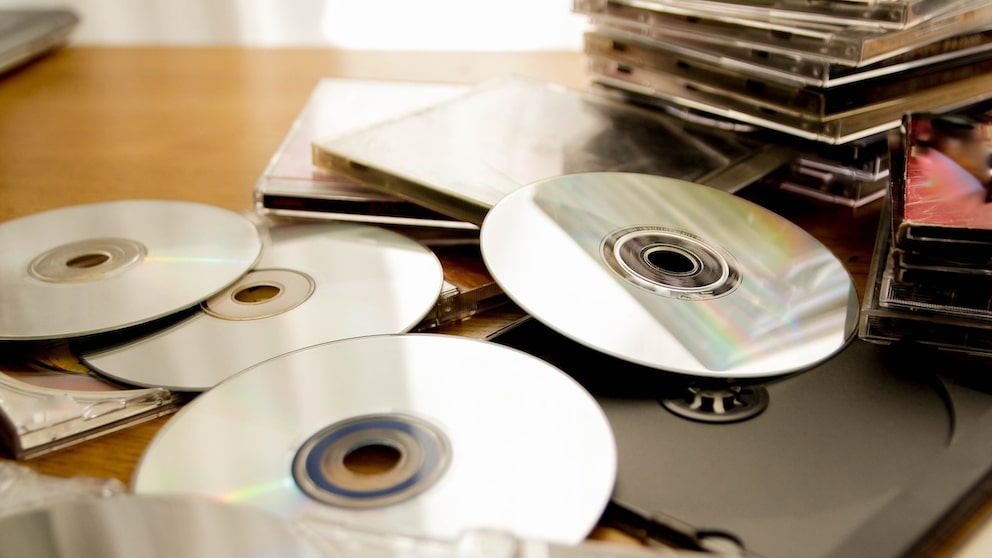 Mehrere CDs auf einem Haufen