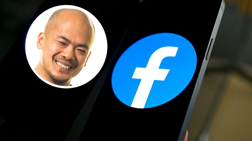 TECHBOOK-Autor Woon-Mo Sung neben einem Facebook-Logo
