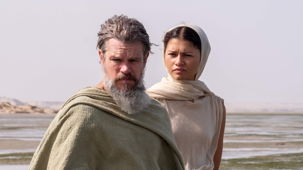 Matt Damon und Zendaya in „Die Odyssee“