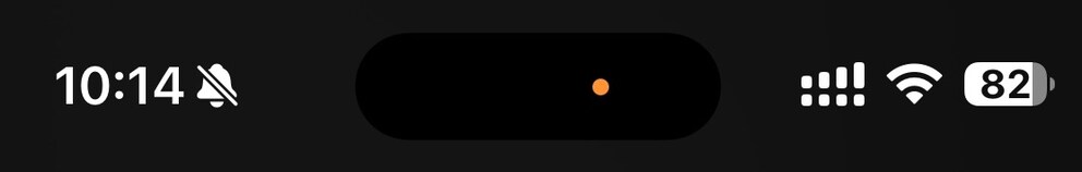 Orange dot iPhone