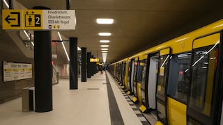Eine U-Bahn-Station in Berlin