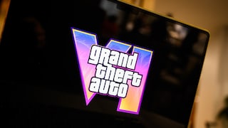 "GTA 6"-Logo auf einem Fernseher