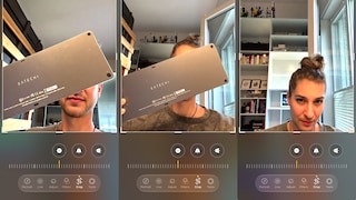 Räumliche Neuausrichtung auf iPhone