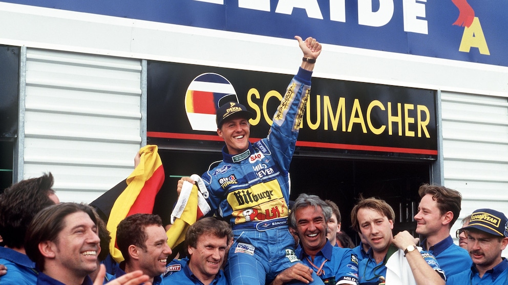 Szene aus dem Dokumentarfilm „Schumacher ‘94 – Die Geburt einer Legende“