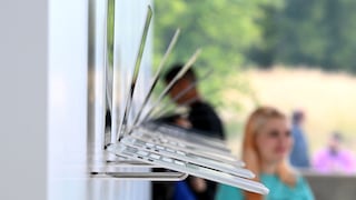 MacBooks-Aussteller im Apple Park, Cupertino