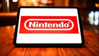 Nintendo-Logo auf einem Tablet