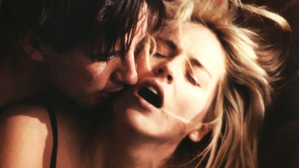 Szene aus „Sliver“ mit William Baldwin und Sharon Stone
