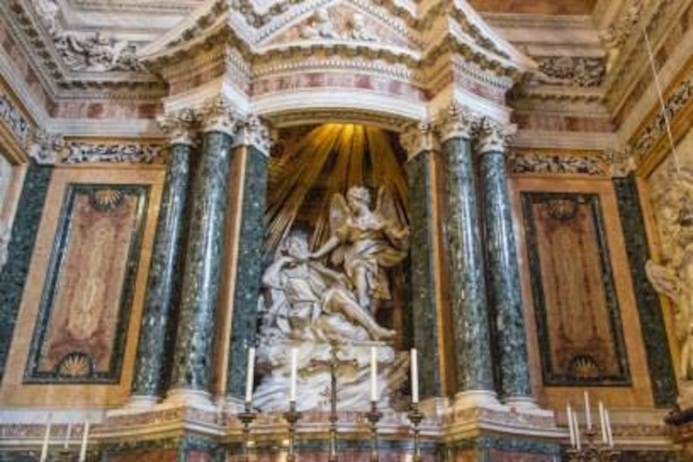 Die „Verzückung der heiligen Teresa“ in der Kirche Santa Maria della Vittoria. Öffnungszeiten: Täglich 7 bis 12 Uhr und 15:30 bis 19 Uhr.