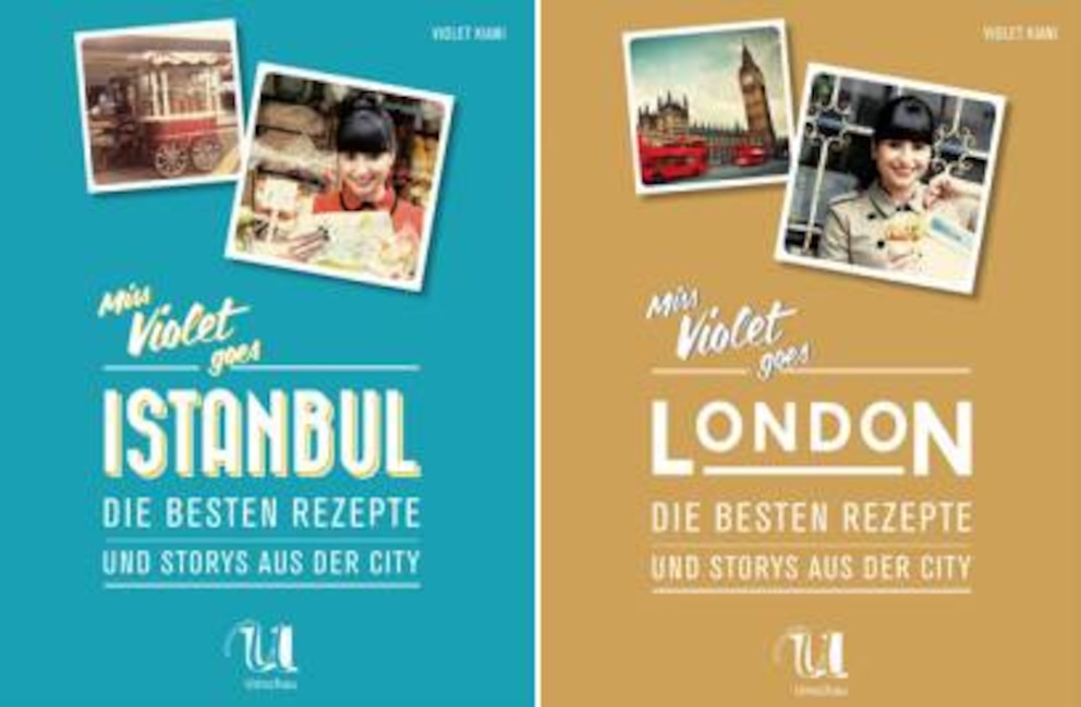 Violet Kiani hat bereits zwei Bücher mit den besten Rezepten und Storys aus London und Istanbul veröffentlicht: „Miss Violet goes Istanbul“ und „Miss Violet goes London“ (beide erschienen im Neuer Umschau Buchverlag)