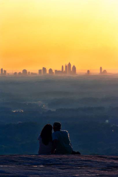 Blick auf Atlanta, zu zweit