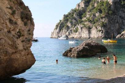 Baden kann man auf Capri natürlich auch