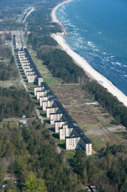 Die Anlage in Prora aus der Luft