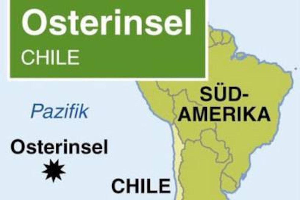Die Osterinsel liegt im Südostpazifik und ist etwa 3500 km vom chilenischen Festland entfernt. Berühmt ist die Insel für ihre steinernen Riesen, den Moai.