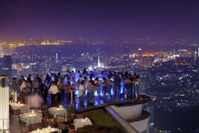 The Sky Bar of the 'Lebua' Hotel in Bangkok