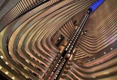The impressive atrium of the Marriott Marquis Hotel in Atlanta
