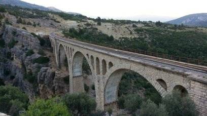 The Gavurdere Viaduct in Turkey is the largest railway bridge in the country
