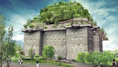Hamburgs Bunker am Heiligengeistfeld soll ein grünes Dach bekommen