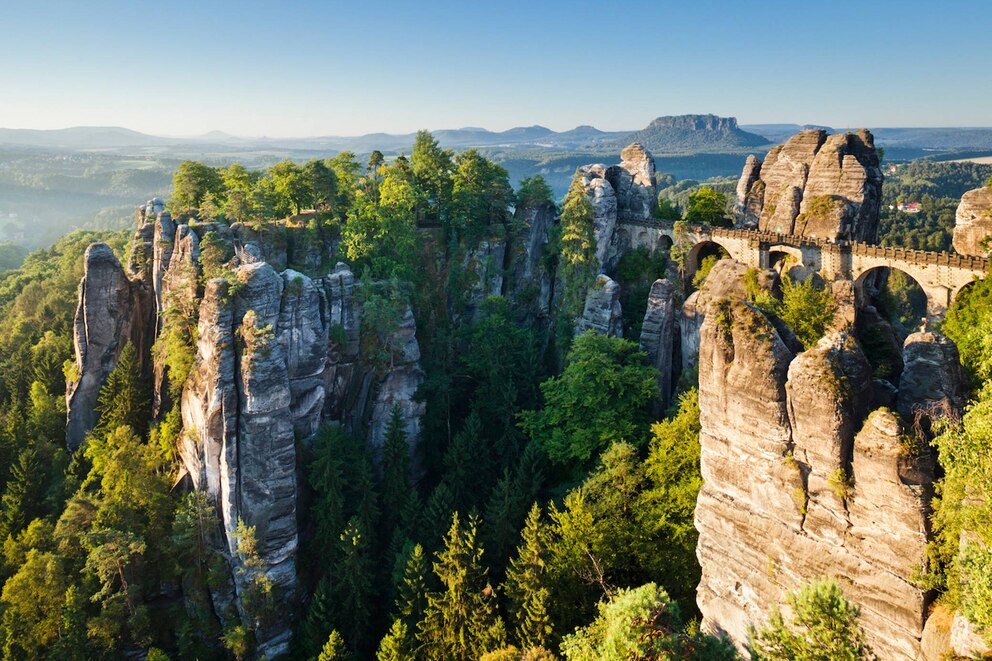  Le parc national de la Suisse saxonne est un des paysages les plus beaux de l'Allemagne