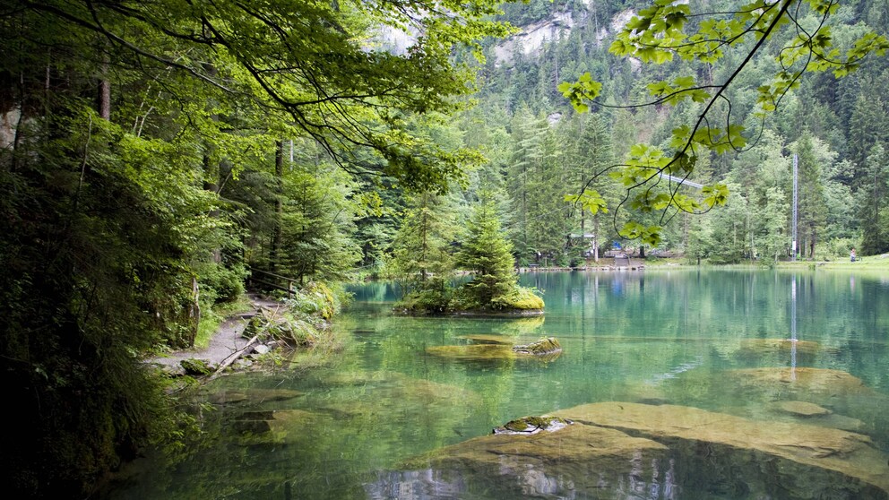 Blausee in der Schweiz