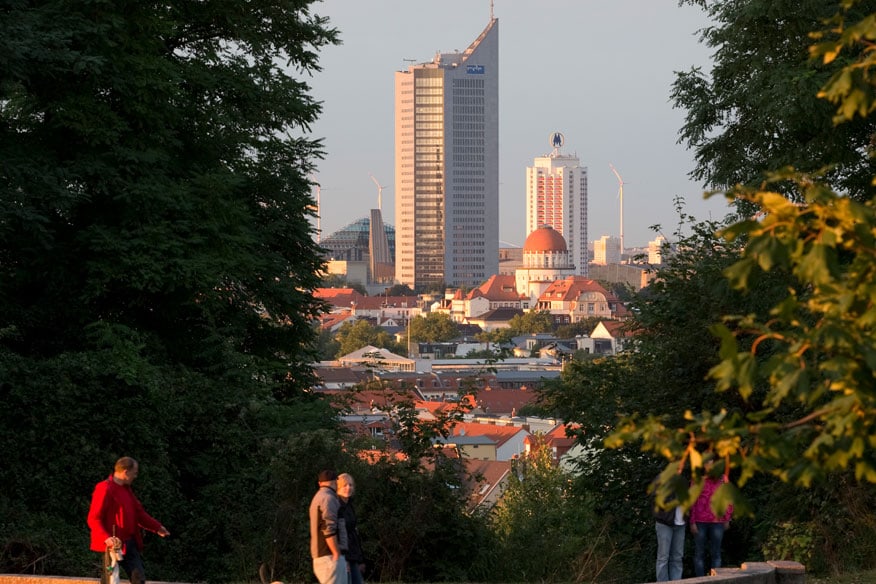 Blick vom Fockeberg auf die Innenstadt.