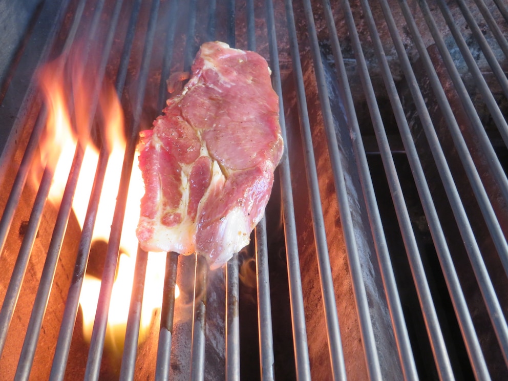Gyros-Pita vom Grill selbst gemacht