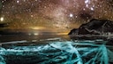Baikalsee, Sibirien, bei Nacht