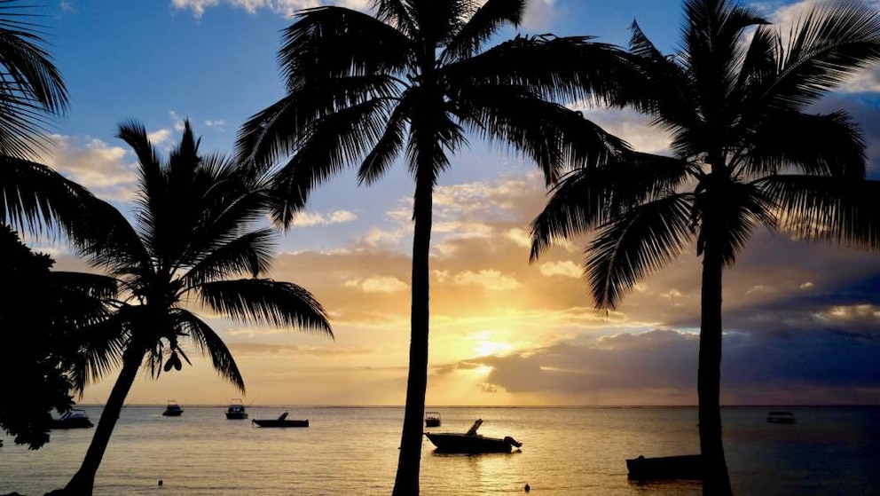 Sonnenuntergang auf Mauritius