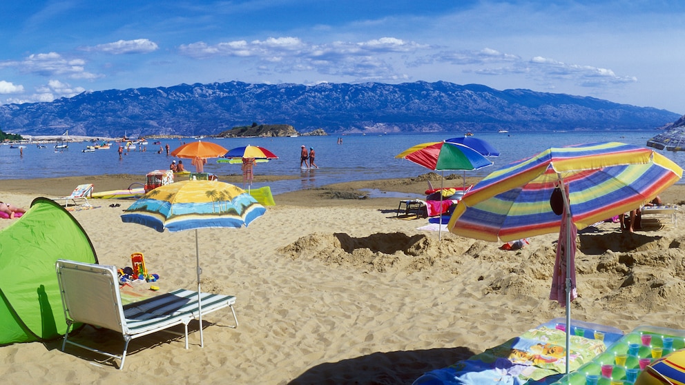 Paradiesstrand, Rab, Kroatien