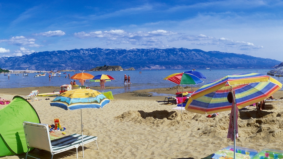 Paradiesstrand, Rab, Kroatien