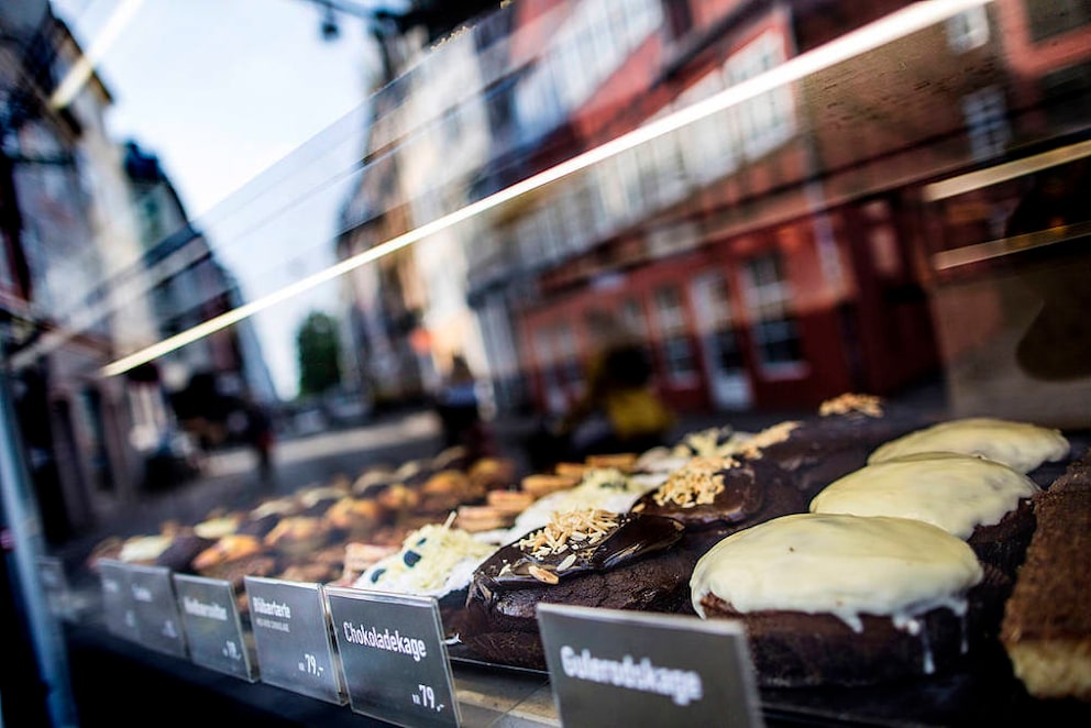 Copenhagen's bakeries offer various treats, including typical Danish cinnamon rolls