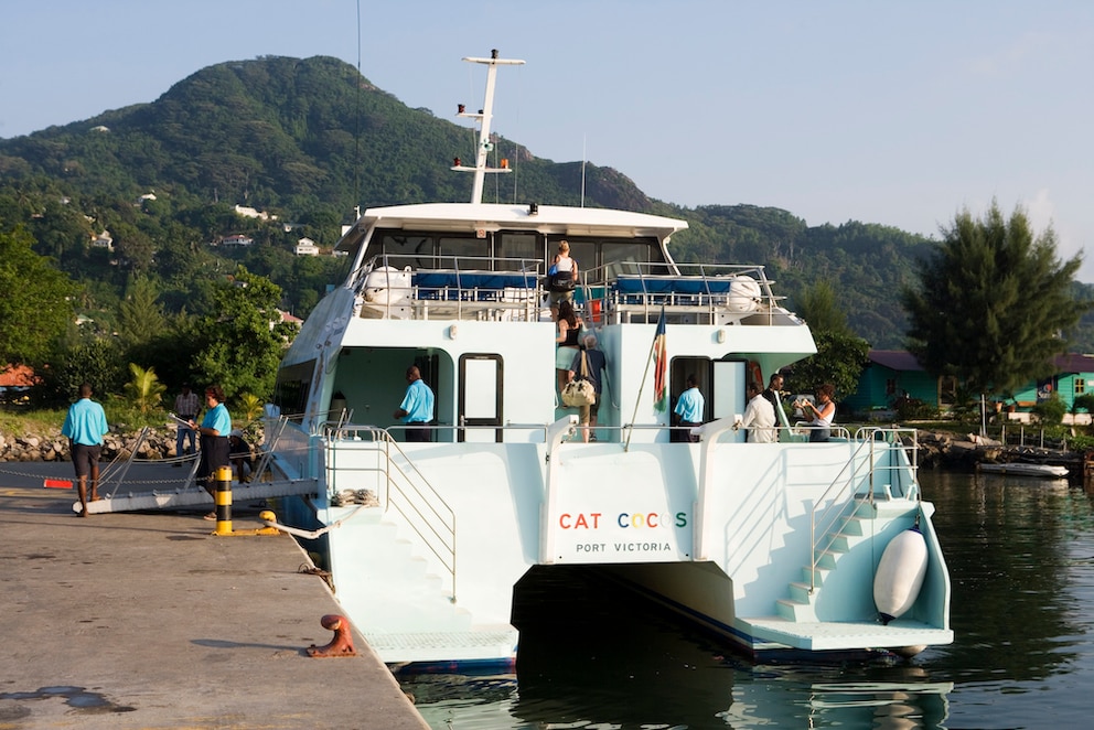 Das Fährterminal in Victoria auf Mahé