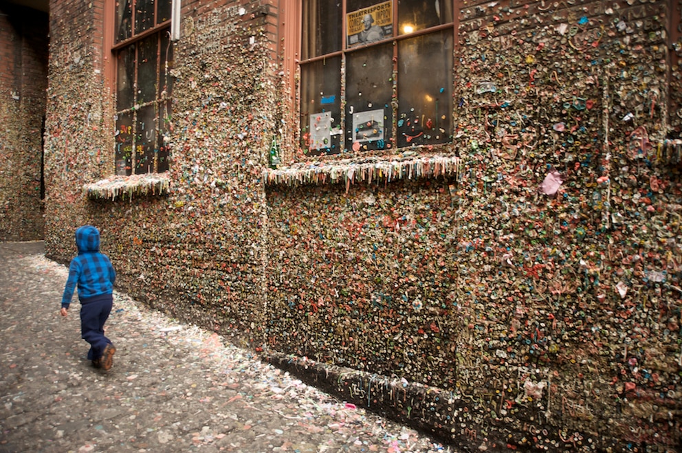  Alles voller Kaugummi: die Bubblegum Alley in San Luis Obispo