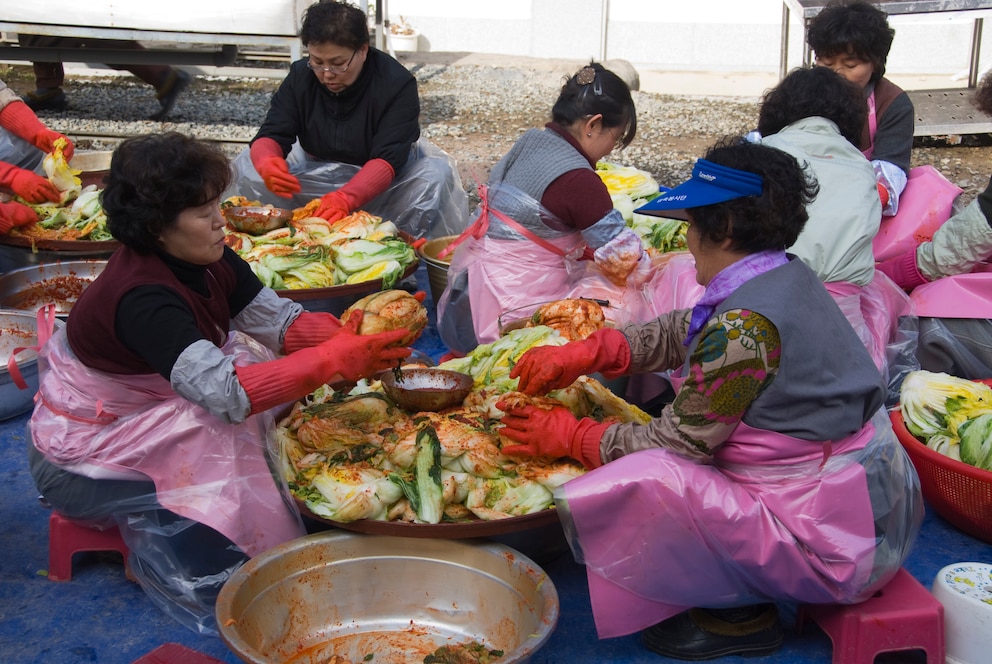 Kimchi Zubereitung