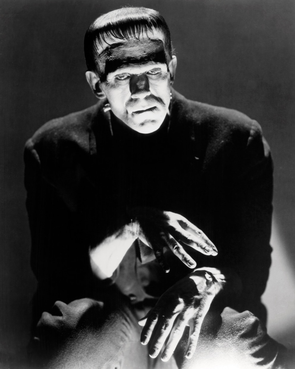  Das Buch von Mary Shelley wurde später mehrfach verfilmt. Unvergessen: Boris Karloff als Monster im Film „Frankenstein“ von James Whale (1931)