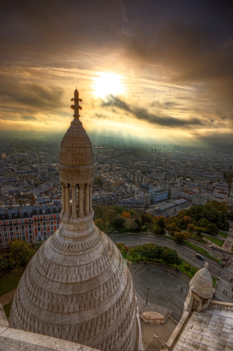 Blick auf Paris von der Basilika Sacré-Coeur