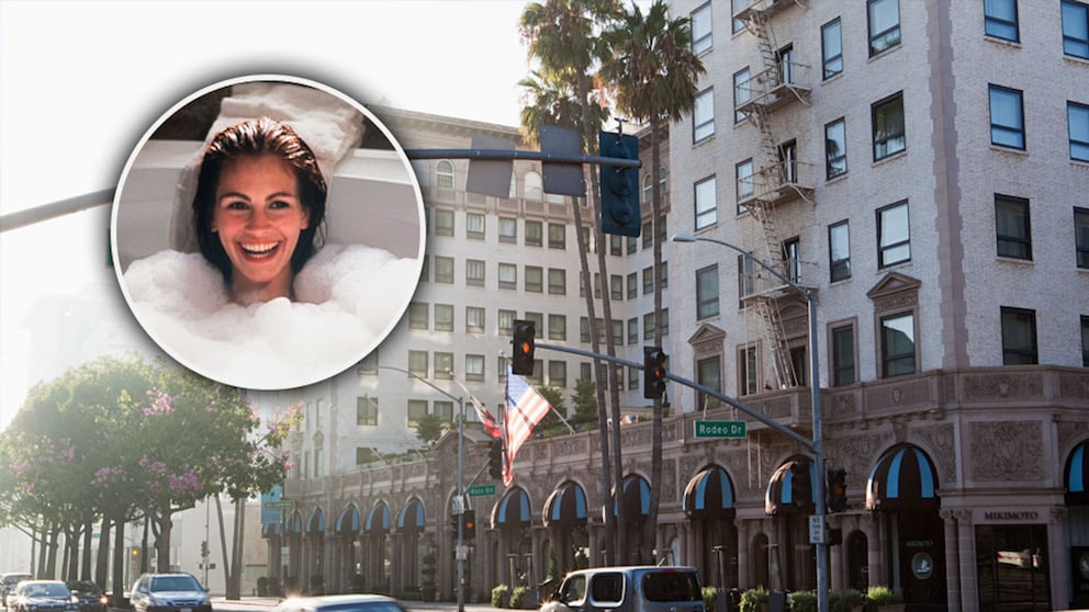Das „Pretty Woman“-Hotel ist das Beverly Wilshire Hotel, eine Luxusherberge in Beverly Hills. 1990, als der Film gedreht wurde, war es ein Haus der Regent Hotelgruppe, heute gehört es zu Four Seasons. Das Hotel liegt am Wilshire Boulevard, Ecke Rodeo Drive in Beverly Hills