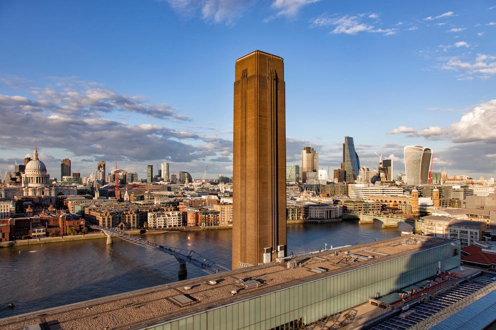 Luftaufnahme von der Tate Modern in London