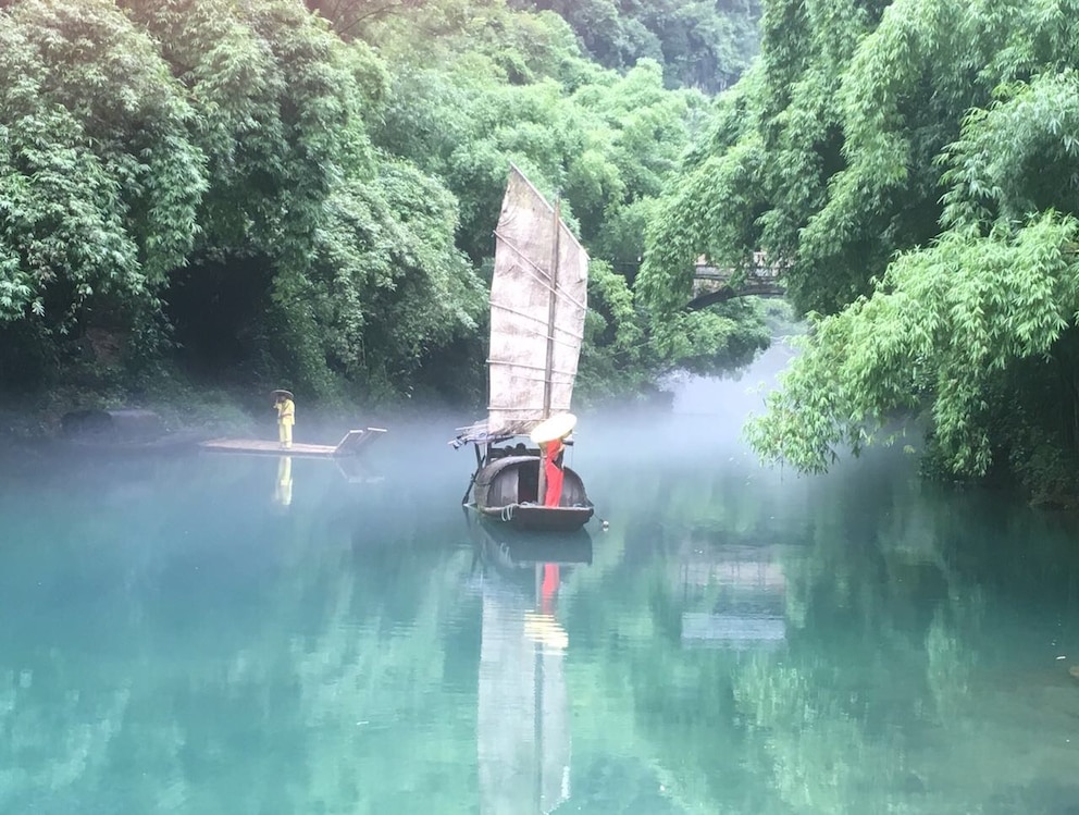 Dieser Blick aus einem Wasserdorf, diente bei Iphone einmal als Sperrbild